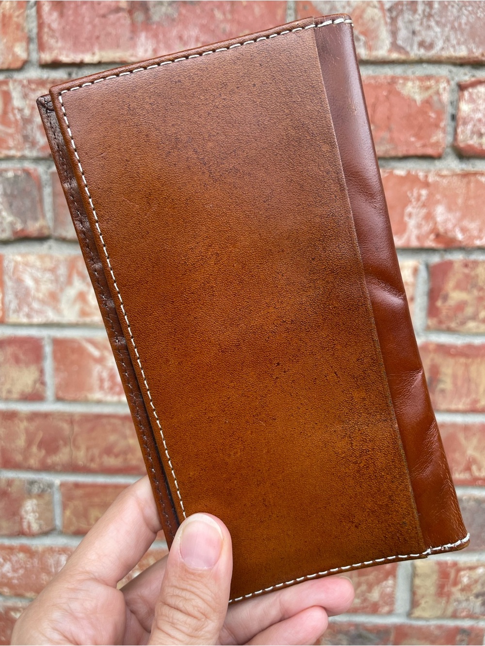 Nocona Mens Western Square Star Rodeo Wallet Brown Tooled Leather Cowboy Bifold - Picture 6 of 16